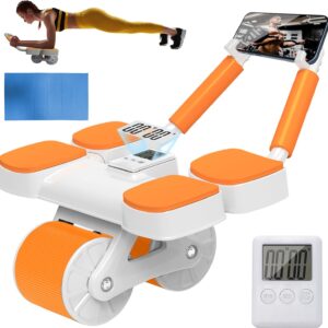 عجلة تمارين البطن AB Roller Automatic Rebound لتقوية عضلات الكور والبطن